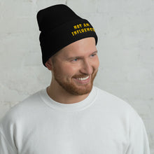 Load image into Gallery viewer, Yellow Drip Cuffed Beanie
