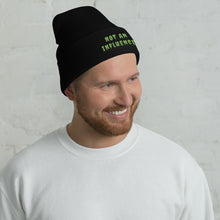 Load image into Gallery viewer, Green Drip Cuffed Beanie
